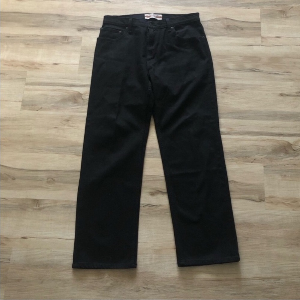 Signature by Levi Strauss Men's Relaxed Black Jeans